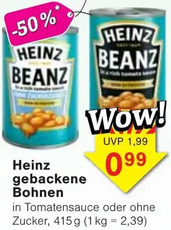 Wiglo Wunderland Heinz gebackene Bohnen Angebot