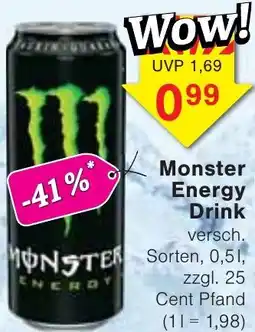 Wiglo Wunderland Monster Energy Drink Angebot