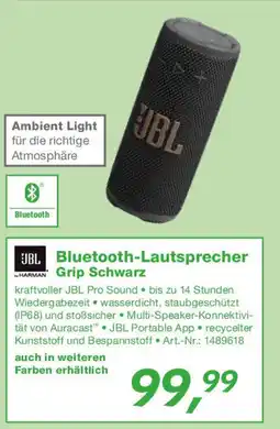 EP JBL Bluetooth-Lautsprecher WHARMAN Grip Schwarz Angebot