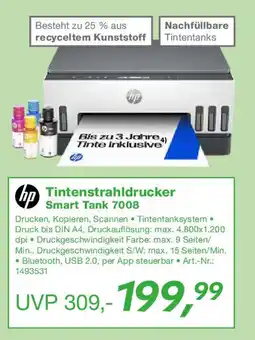 EP hp Tintenstrahldrucker Smart Tank 7008 Angebot
