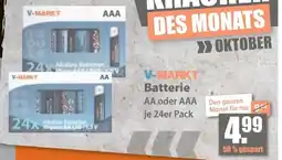 V Baumarkt V-MARKT Batterie Angebot