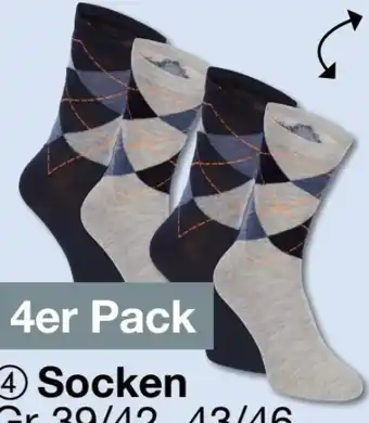 Woolworth Zaffiri Herren Socken 4er Pack Angebot