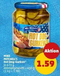 PENNY MIKE MITCHELL'S Hot Dog-Gurken Angebot