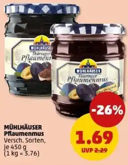 PENNY MUHLHAUSER Pflaumenmus Angebot