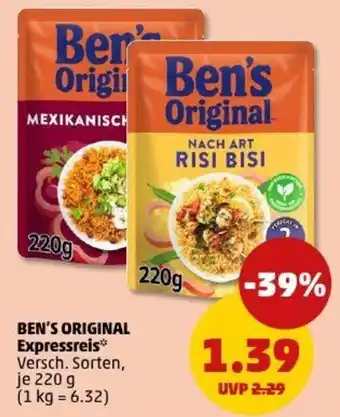 PENNY BEN'S ORIGINAL Expressreis Angebot