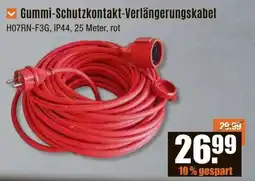 V Baumarkt Gummi-Schutzkontakt-Verlängerungskabel Angebot