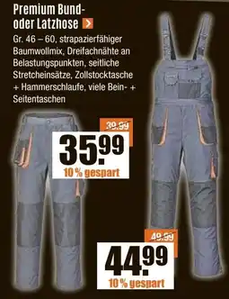 V Baumarkt Premium Bund- oder Latzhose Angebot