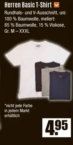 V Baumarkt Herren Basic T-Shirt Angebot