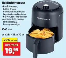 Thomas Philipps Heißluftfritteuse GOURMETmaxx Angebot
