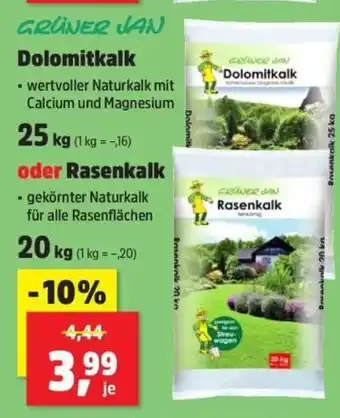 Thomas Philipps GRÜNER JAN Dolomitkalk oder Rasenkalk Angebot