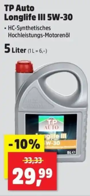 Thomas Philipps TP Auto Longlife III 5W-30 Angebot