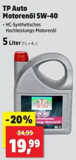 Thomas Philipps TP Auto Motorenöl 5W-40 Angebot