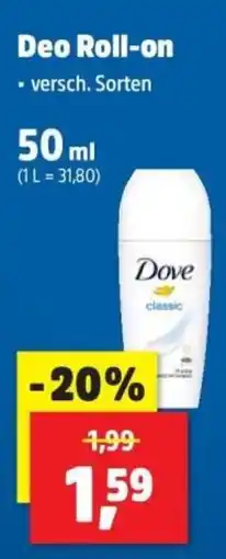 Thomas Philipps Dove Deo Roll-on Angebot