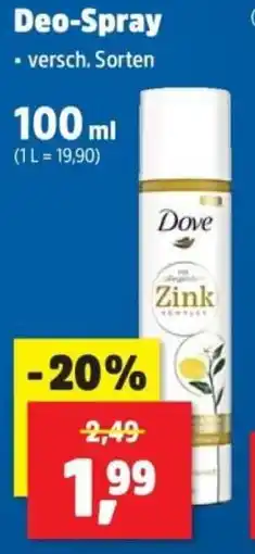 Thomas Philipps Dove Deo-Spray Angebot