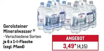 METRO Gerolsteiner Mineralwasser Angebot
