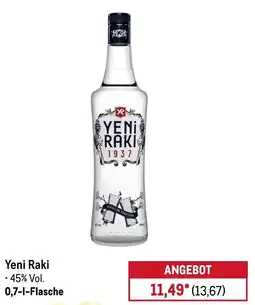 METRO Yeni Raki Angebot