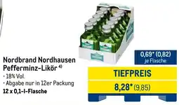 METRO Nordbrand Nordhausen Pefferminz-Likör Angebot
