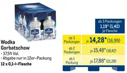METRO Wodka Gorbatschow Angebot