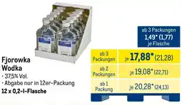 METRO Fjorowka Wodka Angebot