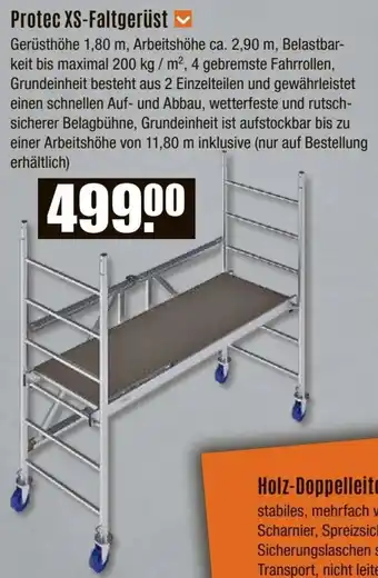 V Baumarkt Protec XS-Faltgerüst Angebot