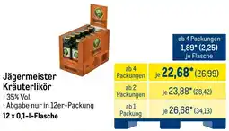 METRO Jägermeister Kräuterlikör Angebot