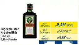 METRO Jägermeister Kräuterlikör Angebot