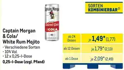 METRO Captain Morgan & Cola/ White Rum Mojito Angebot