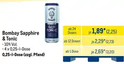 METRO Bombay Sapphire & Tonic Angebot