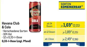 METRO Havana Club & Cola Angebot