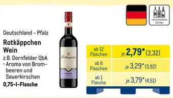 METRO Rotkäppchen Wein Angebot