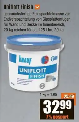 V Baumarkt KNAUF Uniflott Finish Angebot
