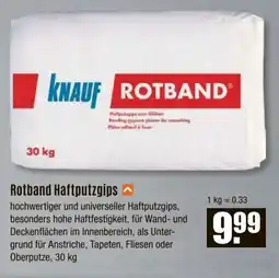 V Baumarkt KNAUF Rotband Haftputzgips Angebot