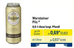 METRO Warsteiner Pils Angebot