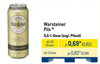 METRO Warsteiner Pils Angebot