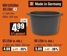 V Baumarkt Mörtelkübel 40 Liter Angebot