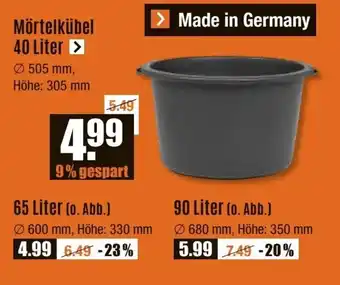 V Baumarkt Mörtelkübel 40 Liter Angebot