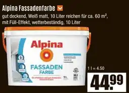 V Baumarkt Alpina Fassadenfarbe Angebot