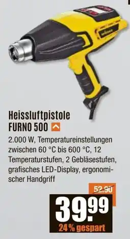 V Baumarkt WAGNER Heissluftpistole FURNO 500 Angebot