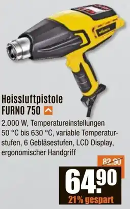 V Baumarkt WAGNER Heissluftpistole FURNO 750 Angebot