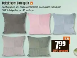 V Baumarkt Dekokissen Cordoptik Angebot