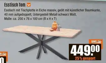 V Baumarkt Esstisch Tom Angebot