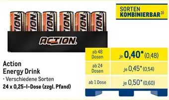 METRO Action Energy Drink Angebot