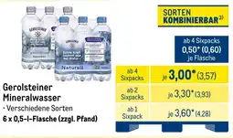 METRO Gerolsteiner Mineralwasser Angebot