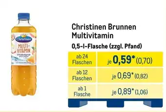 METRO Christinen Brunnen Multivitamin Angebot