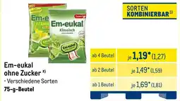 METRO Em-eukal ohne Zucker Angebot