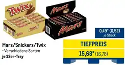METRO Mars/Snickers/Twix je 32er-Tray Angebot