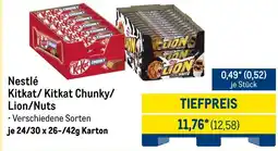 METRO Nestlé Kitkat/Kitkat Chunky/ Lion/Nuts Angebot