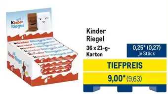 METRO Kinder Riegel Angebot