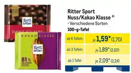 METRO Ritter Sport Nuss/Kakao Klasse Angebot