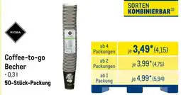 METRO RIOBA Coffee-to-go Becher Angebot